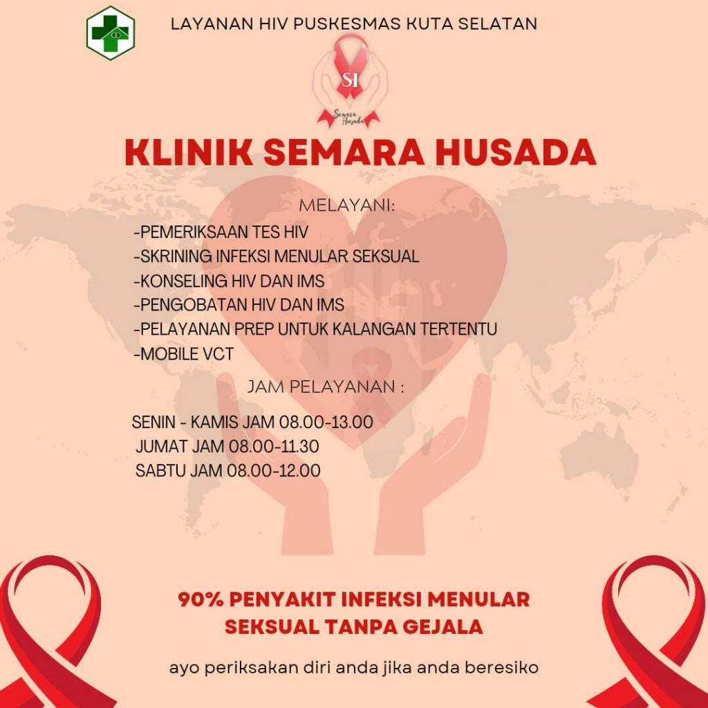 LAYANAN VCT&IMS (KLINIK SEMARA HUSADA) | Puskesmaskutaselatan Badung